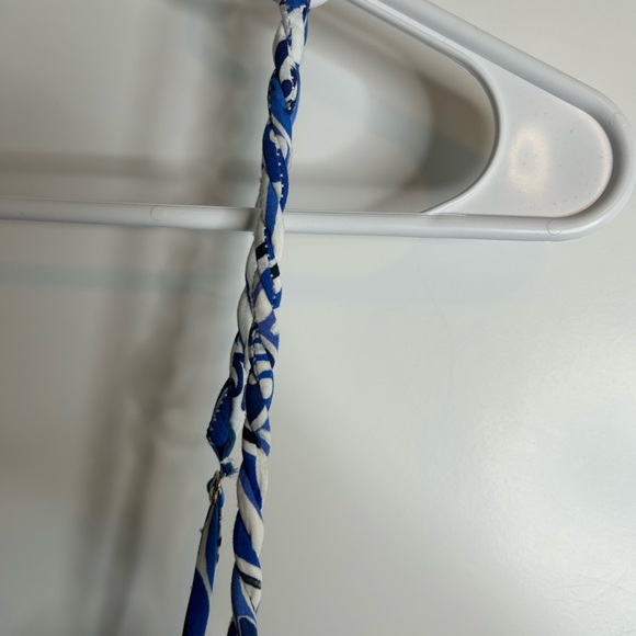 Farm Rio Women’s XL Tile Dream Sleeveless Maxi Dress Blue White Tropical 4164 - Picture 10 of 12